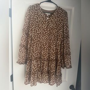 Burnt orange/brown long sleeve dress- never worn with tags!